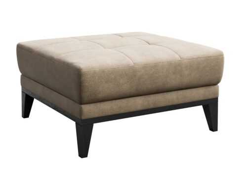 Béžová koženková podnožka MESONICA Musso Tufted