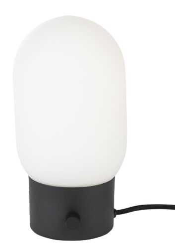 Bílo černá skleněná stolní lampa ZUIVER URBAN