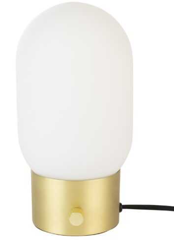 Bílo zlatá skleněná stolní lampa ZUIVER URBAN