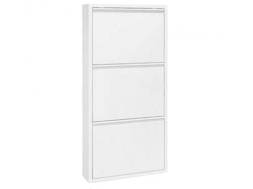 Bílý kovový botník LaForma Rox 103 cm