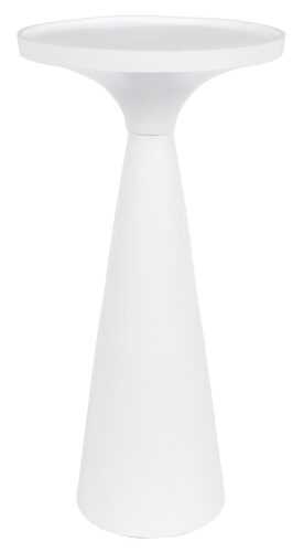 Bílý kulatý odkládací stolek ZUIVER FLOSS 28 cm