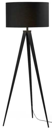 Černá kovová stojací lampa LaForma Uzagi 157 cm