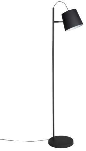 Černá stojací lampa ZUIVER BUCKLE 150 cm