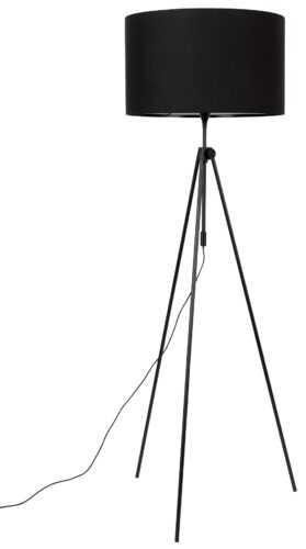 Černá stojací lampa ZUIVER LESLEY 153-181 cm