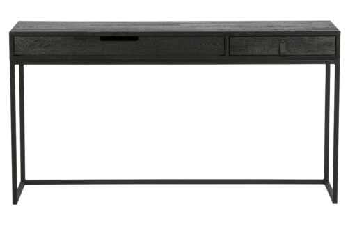 Hoorns Černý pracovní stůl Frax 140 cm