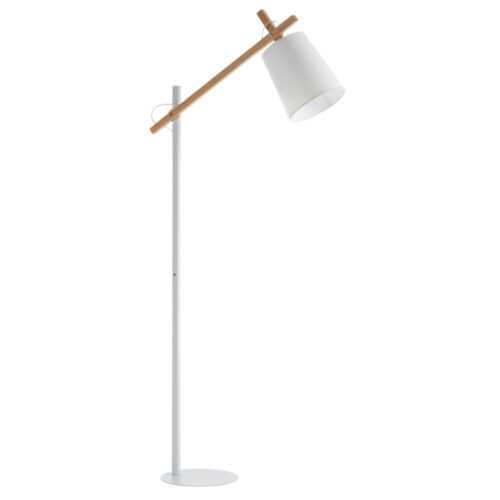 LaForma Bílá kovová stojací lampa Jovik