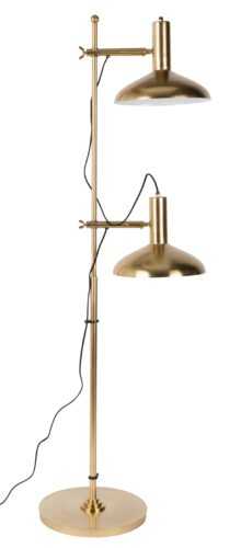 Mosazná kovová stojací lampa DUTCHBONE Karish