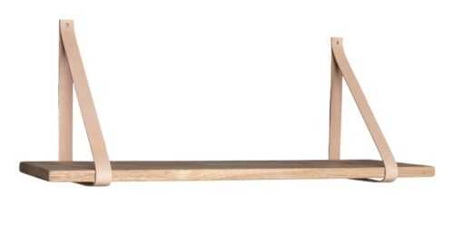 Nordic Living Přírodní kaučuková police Forno 80 x 20 cm