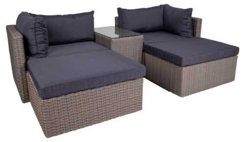 Nordic Living Zahradní ratanový lounge set Arosa