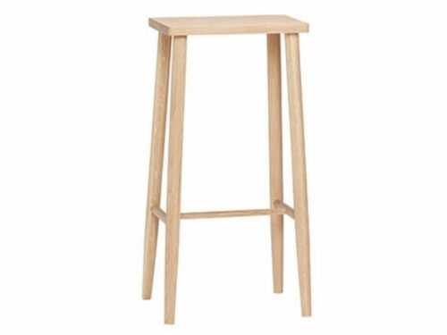 Přírodní dřevěná barová židle Hübsch Ilayda 72 cm