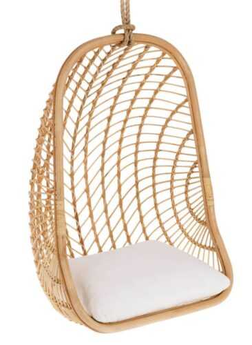 Přírodní ratanové závěsné křeslo LaForma Ekaterina