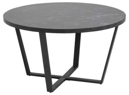 SCANDI Černý mramorový konferenční stolek Calvin 77 cm