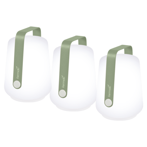 Set tří zelených venkovních lamp Fermob Balad 13