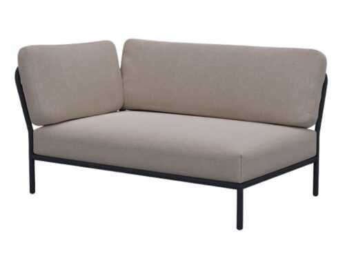 Světle šedý látkový rohový modul HOUE Level 140 x 95 cm