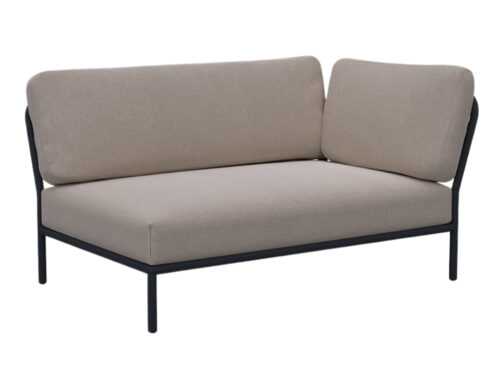 Světle šedý látkový rohový modul HOUE Level 140 x 95 cm