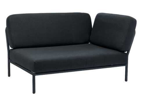 Tmavě šedý látkový rohový modul HOUE Level 140 x 95 cm