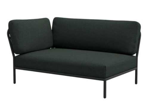 Tmavě zelený látkový rohový modul HOUE Level 140 x 95 cm