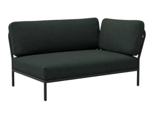 Tmavě zelený látkový rohový modul HOUE Level 140 x 95 cm