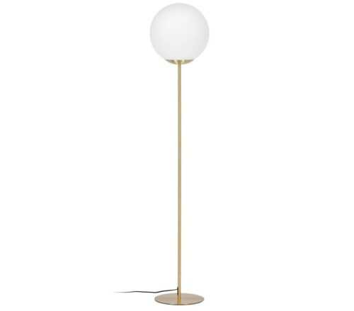 Zlatá kovová stojací lampa LaForma Mahala 150 cm