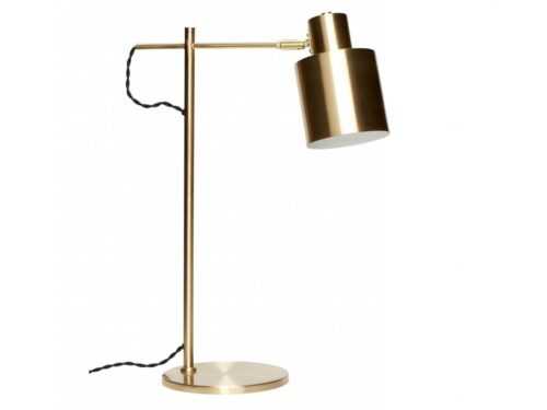 Zlatá kovová stolní lampa Hübsch Brolen 56 cm