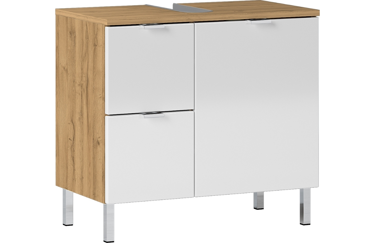 Bílá dubová umyvadlová skříňka Germania Mauresa 8529-552 60 x 34 cm