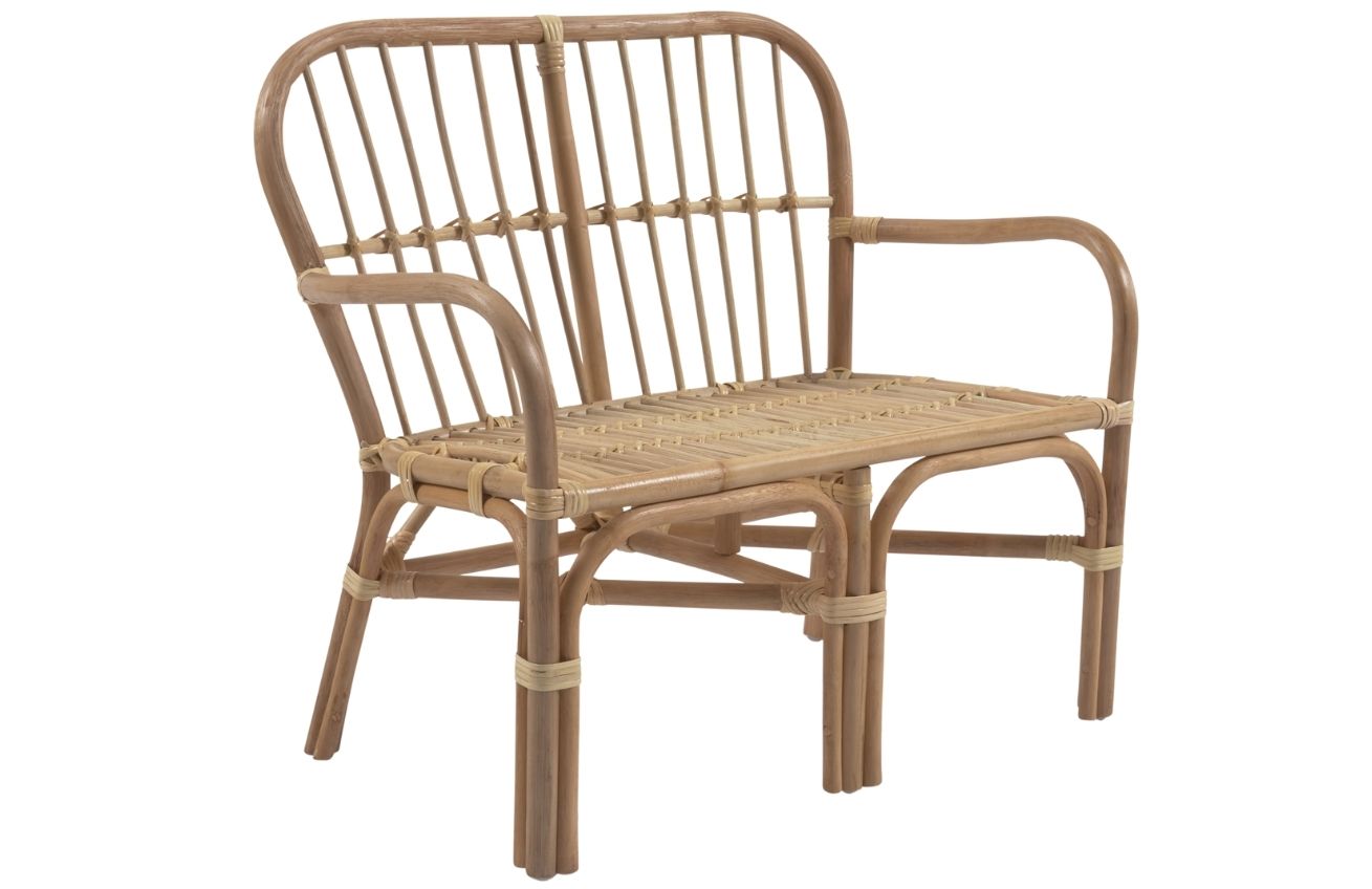 Ratanová dětská lavice LaForma Marzieh 67 cm