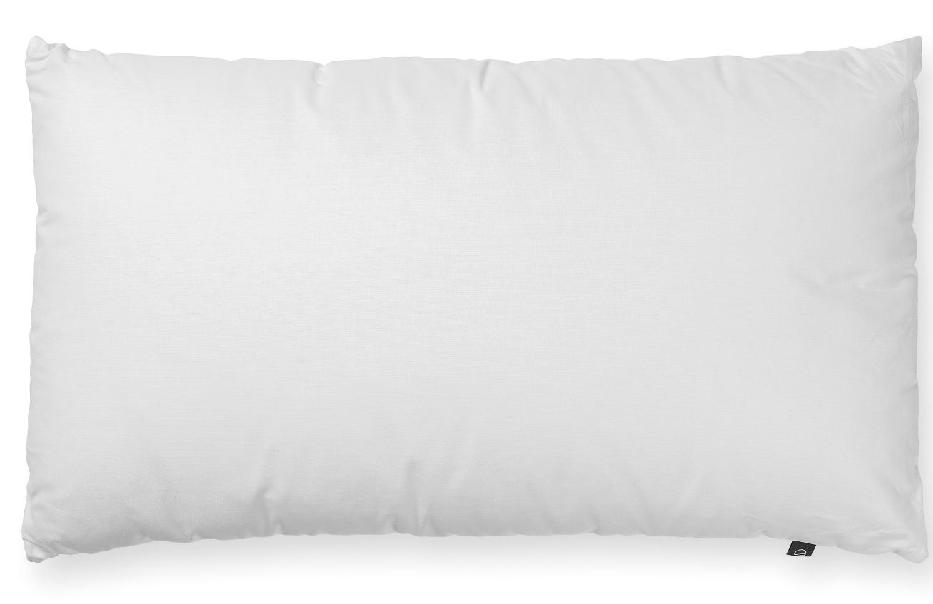 Bílý látkový polštář Kave Home Nyla 40 x 90 cm