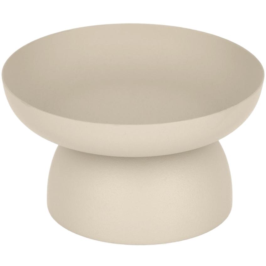 Béžový kovový podnos Kave Home Kaili 14 cm