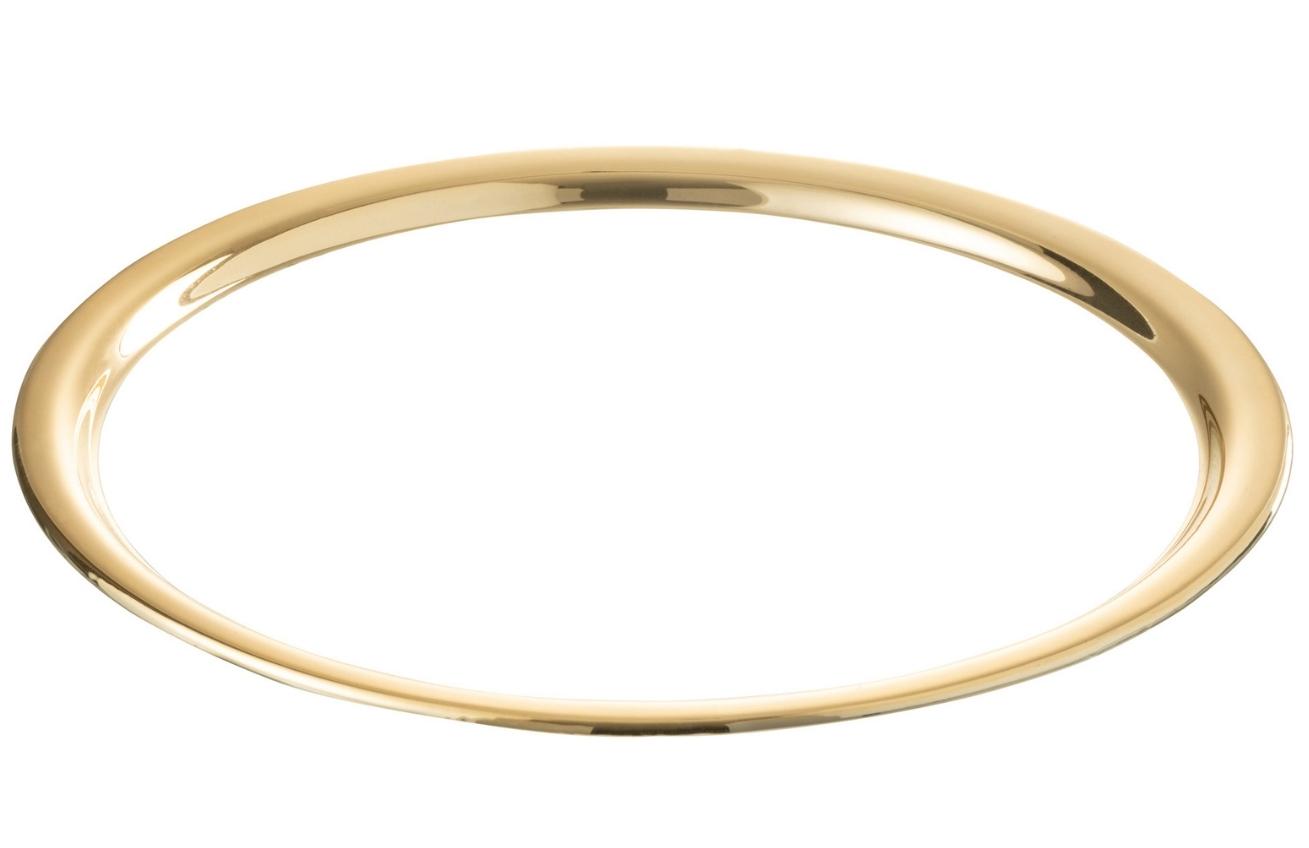 Zlatý skleněný dekorativní podnos J-Line Orbis 32 cm
