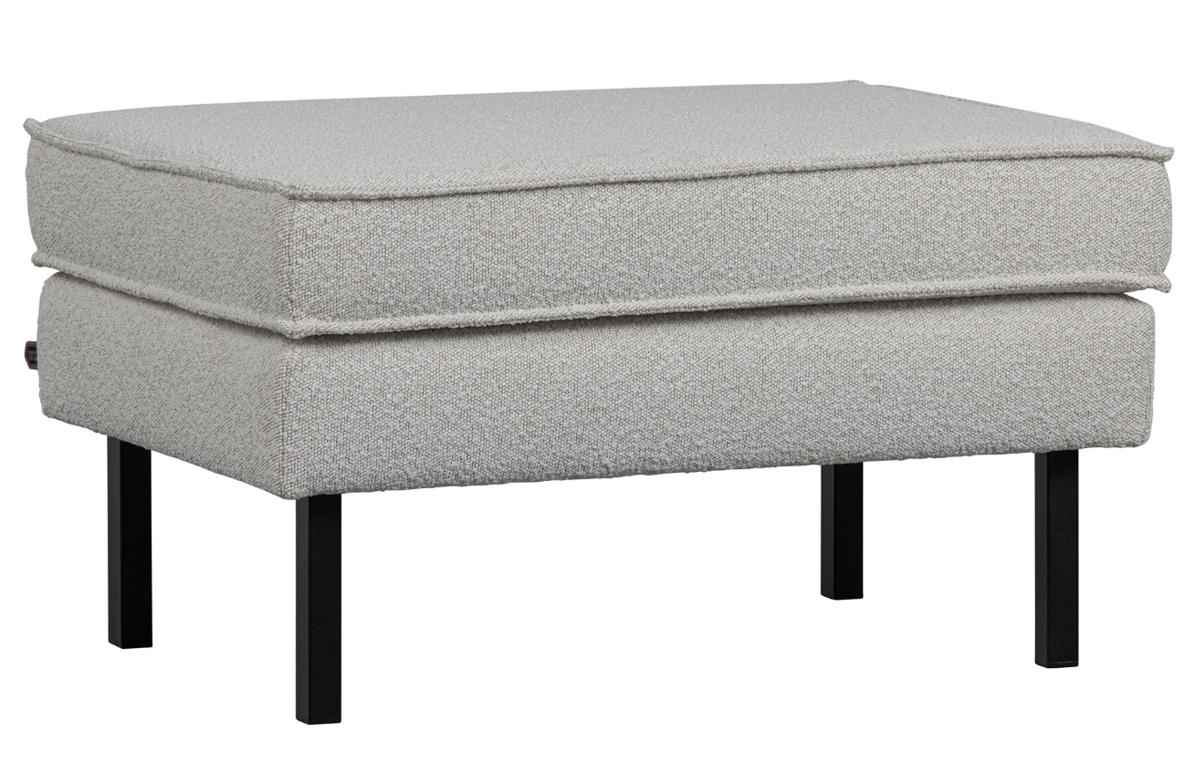 Hoorns Přírodní béžová látková podnožka raden