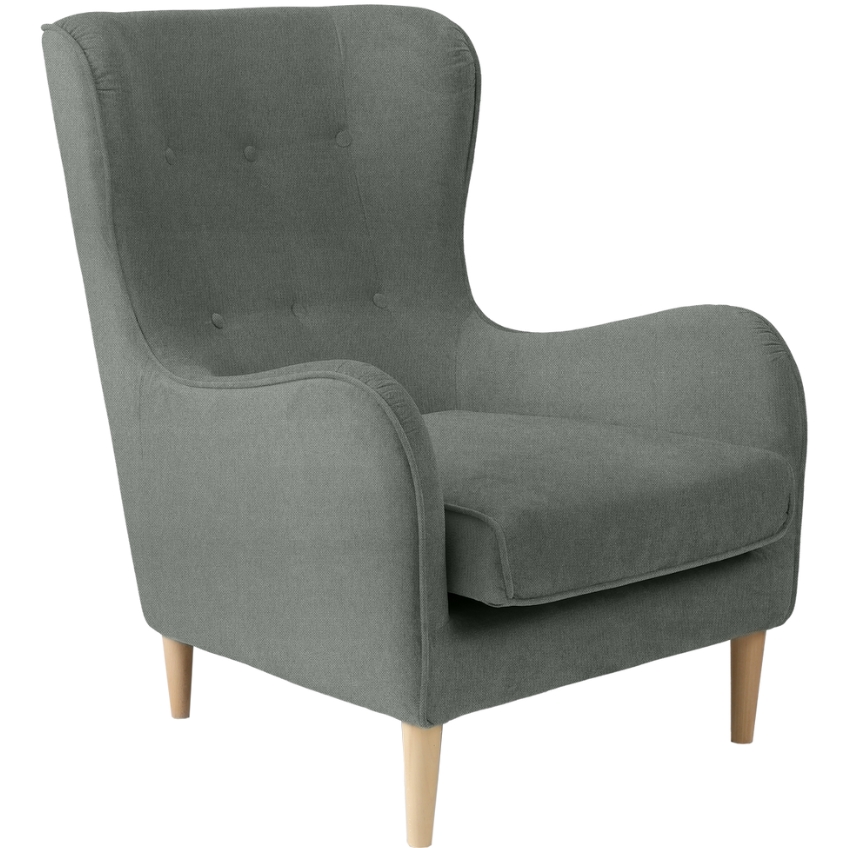 Nordic Design Šedé látkové křeslo Alta
