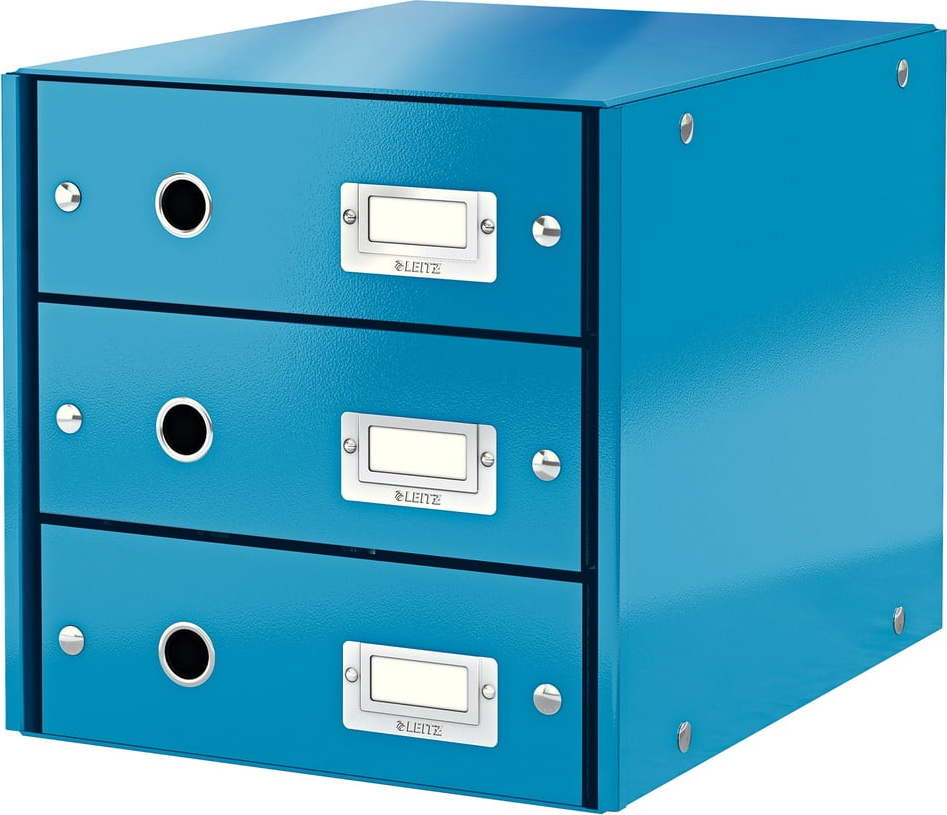 Modrý kartonový organizér na dokumenty Click&Store - Leitz