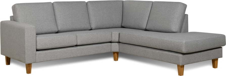 Světle šedá rohová pohovka (pravý roh) Focus – Scandic