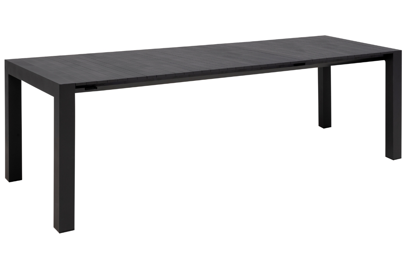 Antracitový hliníkový rozkládací zahradní stůl Mindo 111 263/325 x 100 cm