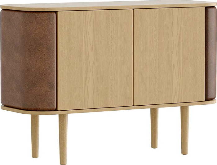 Nízká komoda v dekoru dubu ve světle hnědo-přírodní barvě 109x75 cm Treasures – UMAGE