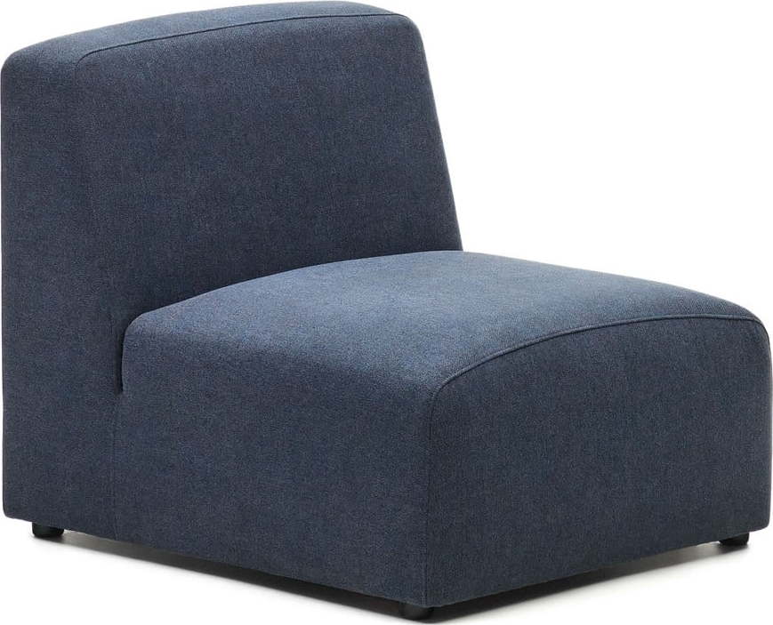 Tmavě modrý modul pohovky (středový díl) Neom – Kave Home