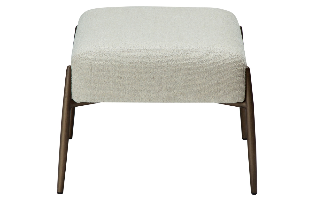 ​​​​​Dan-Form Béžová bouclé podnožka DAN-FORM Glam 55 x 51 cm