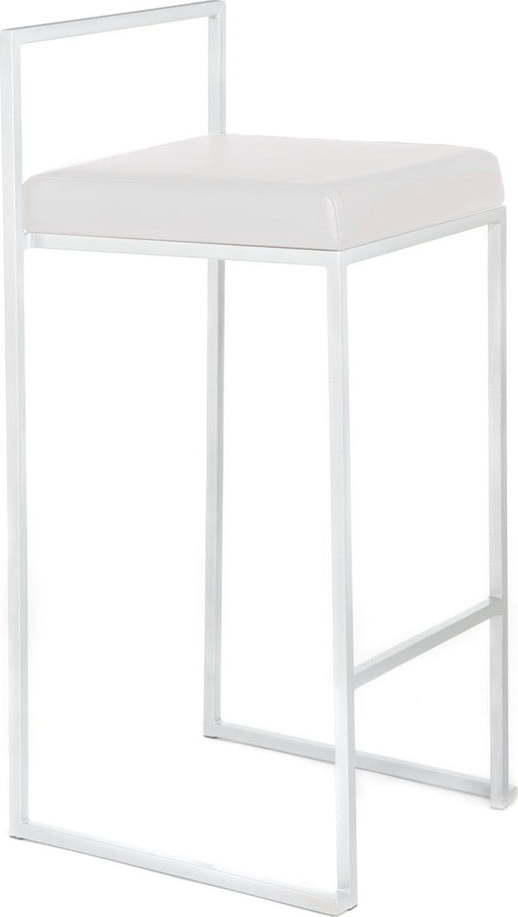 Bílé barové židle v sadě 2 ks 88 cm – Tomasucci