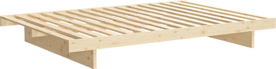 Jednolůžková postel z borovicového dřeva s roštem 120x200 cm v přírodní barvě Kanso – Karup Design