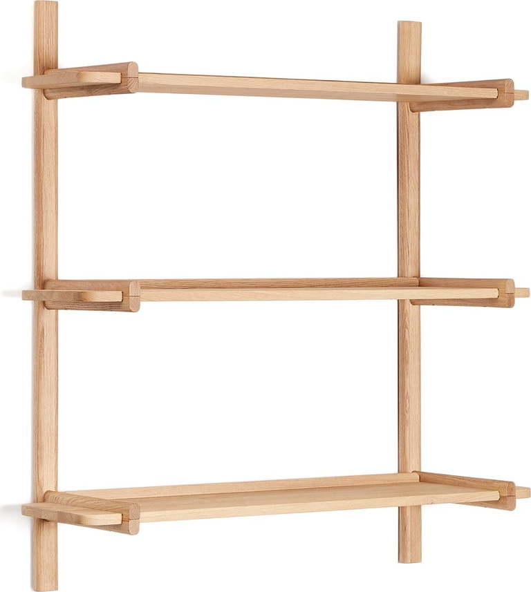Modulární policový systém z dubového dřeva v přírodní barvě 90x98 cm Sitra – Kave Home