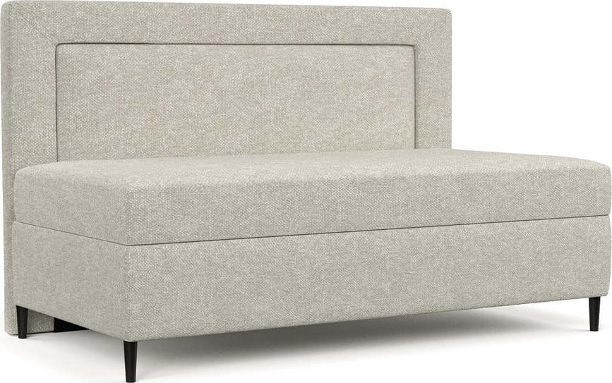 Šedobéžová čalouněná jednolůžková postel 80x200 cm Alba – Maison de Rêve