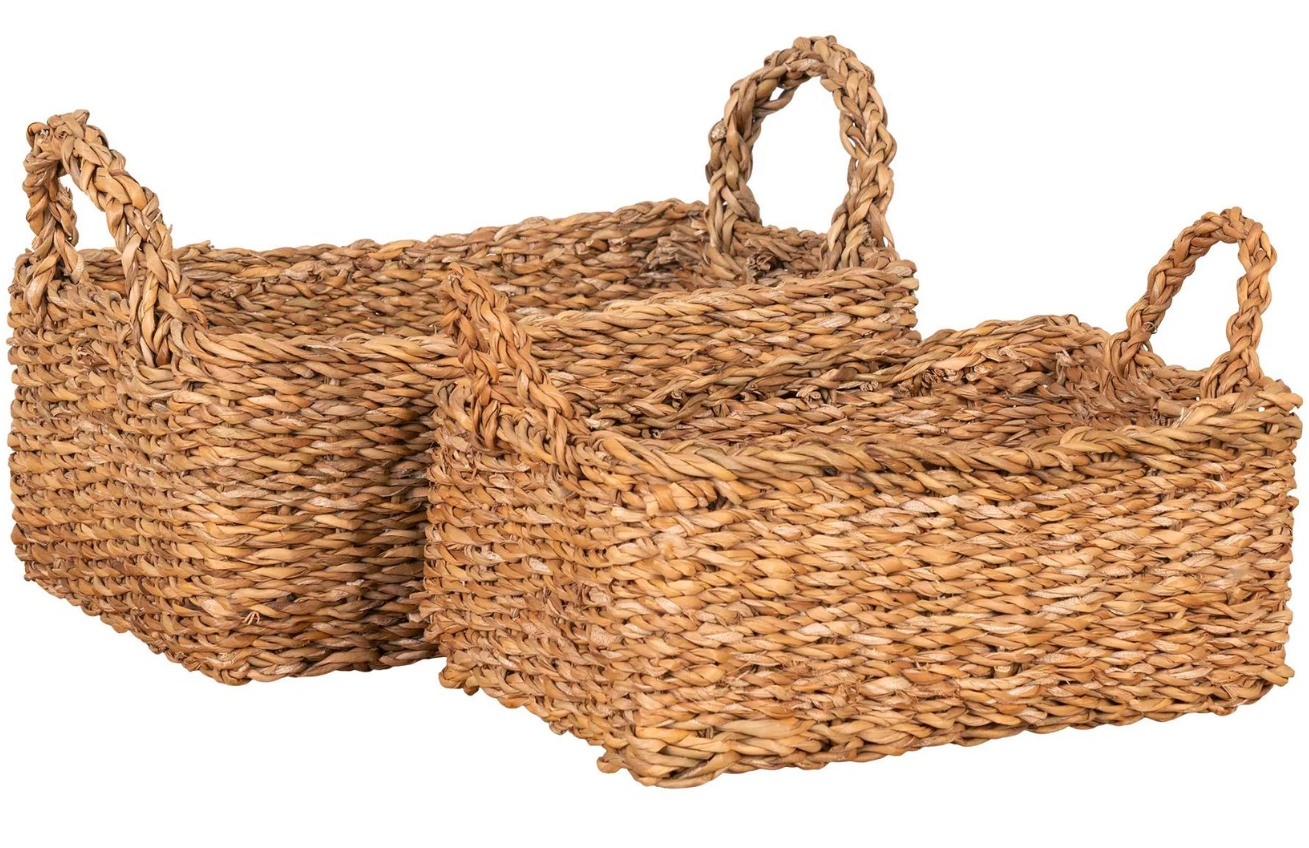 Nordic Living Set dvou dekorativních košů Morella 20x28/23x32 cm z mořské trávy