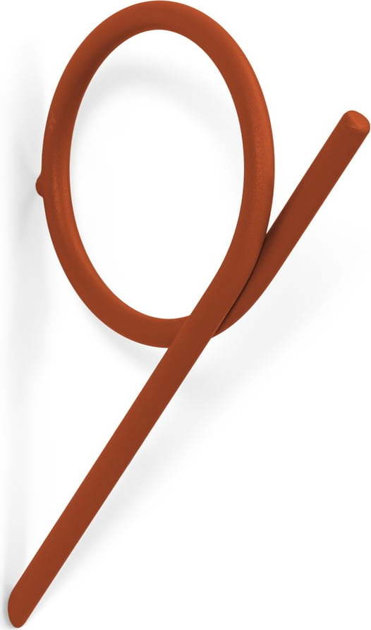 Kovový nástěnný věšák v cihlové barvě Tuba – Spinder Design