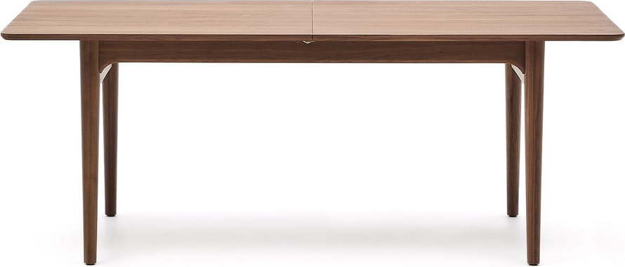 Rozkládací jídelní stůl s přídavnou deskou v dekoru ořechu 100x200 cm Elan – Kave Home