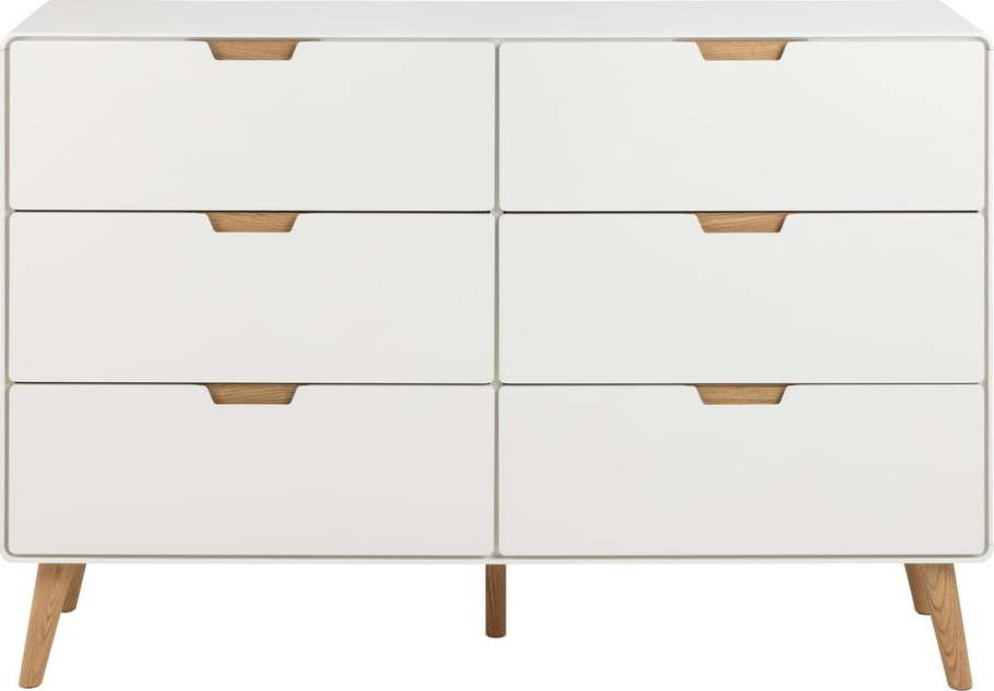 Bílá komoda 135x90x40 cm Lowell – Actona