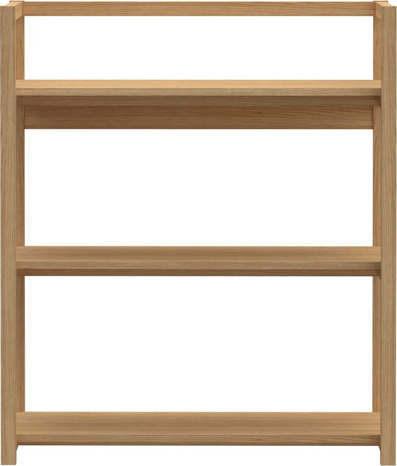 Knihovna v dekoru dubu v přírodní barvě 80x93x40 cm Ludza – Actona