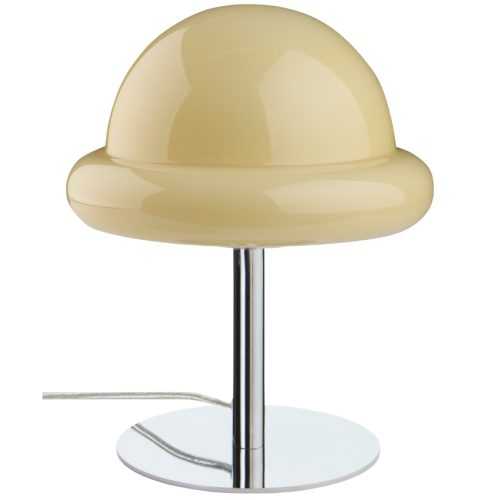 Jotex Světle žlutá skleněná stolní lampa BUBBA
