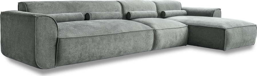 Světle zelená rohová pohovka (pravý roh) Flex Felix – Miuform