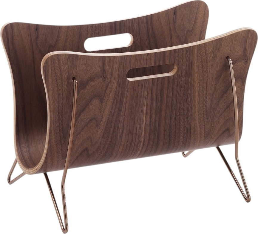 Dřevěný stojan na časopisy Galla – Tomasucci