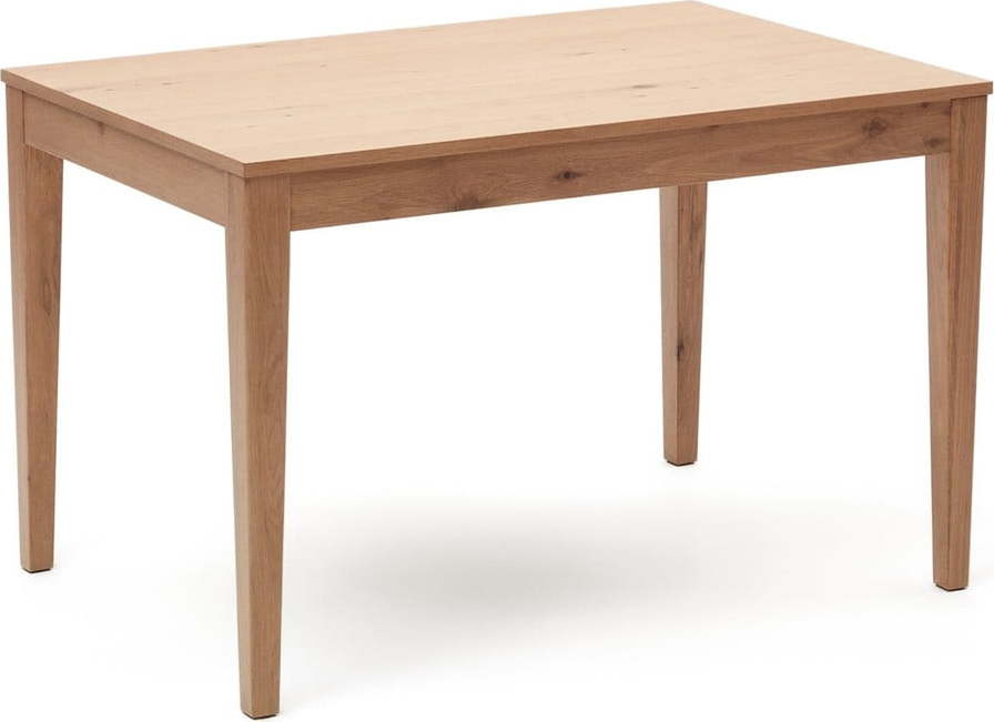 Rozkládací jídelní stůl s přídavnou deskou v dekoru dubu 80x120 cm Yain – Kave Home